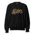 Men’s Graffiti Fleece Sweatshirt – Gold Scriptkonz | Hip - Hop Streetwear Sweatshirt - Stykonz Graffiti Streetwear